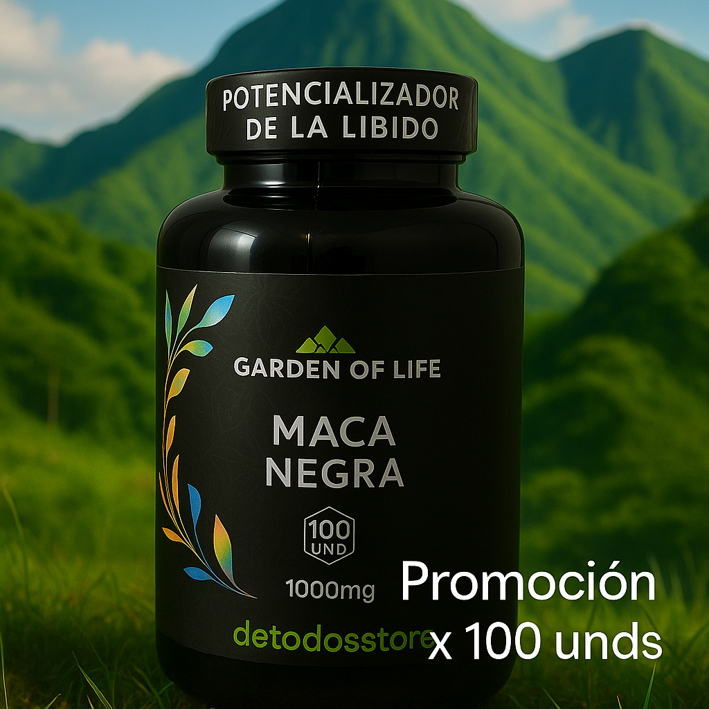 Maca Negra Garden of Life – Potencia Natural para tu Energía y Vitalidad
