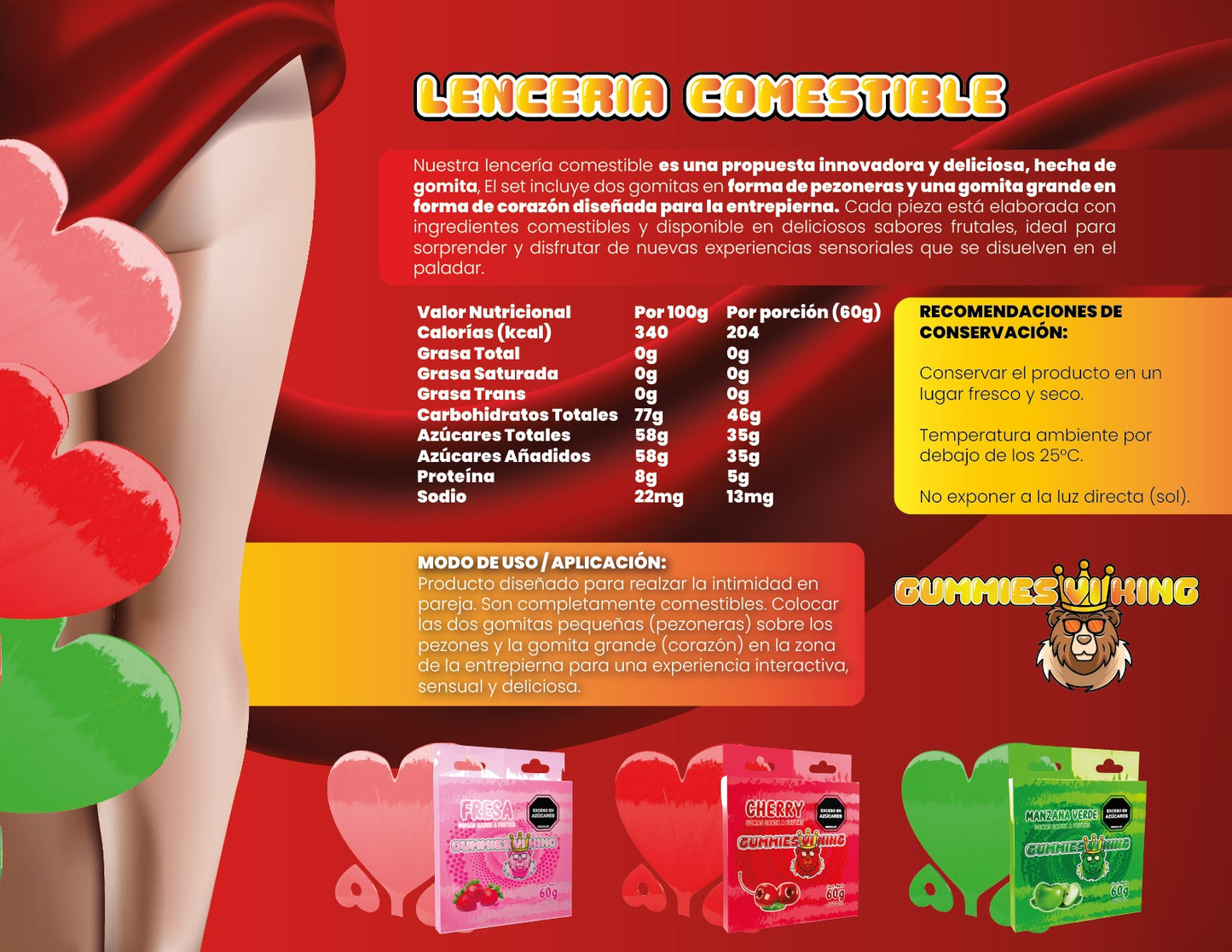 Lencería Comestible - Por una noche inolvidable !Lleva un Obsequio!
