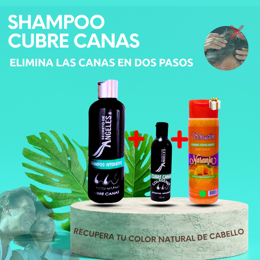 Shampoo cubre canas !Dile a dios a las canas!