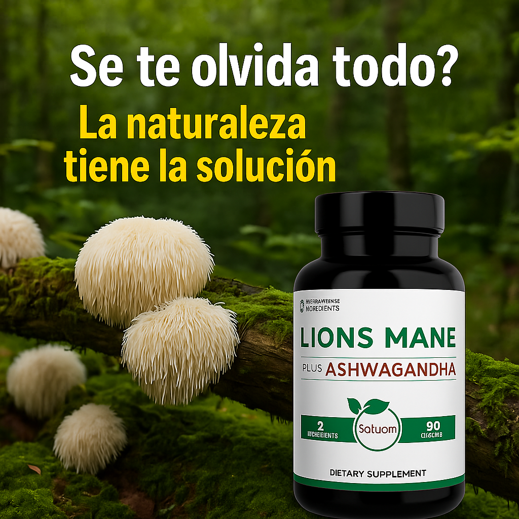 Melena de León 90 Cápsulas para tu Mente, Energía, Enfoque y Memoria + Obsequio (R.Invima)